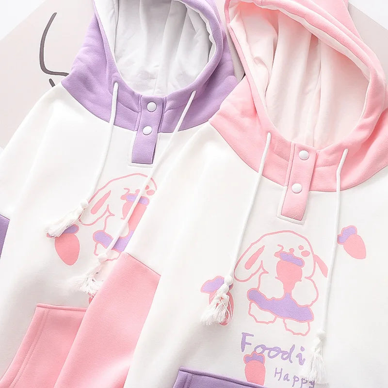 Foodie Bunny Harajuku Hoodie - Women’s Clothing & Accessories - Clothing - 5 - 2024