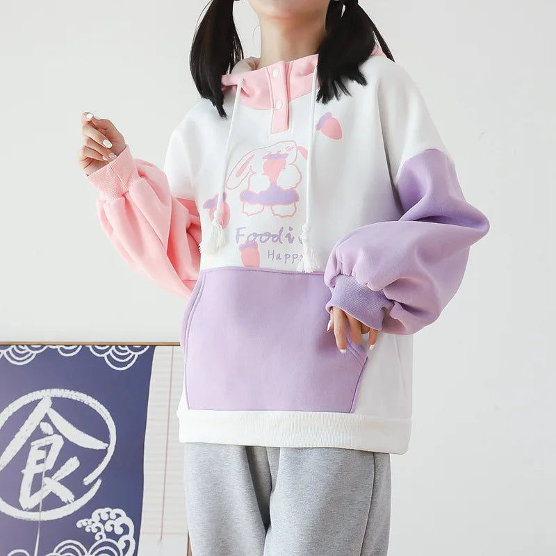 Foodie Bunny Harajuku Hoodie - Women’s Clothing & Accessories - Clothing - 6 - 2024