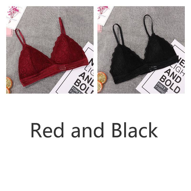 French Wireless Bra - Red/Black / One Size - Women’s Clothing & Accessories - Bras - 18 - 2024