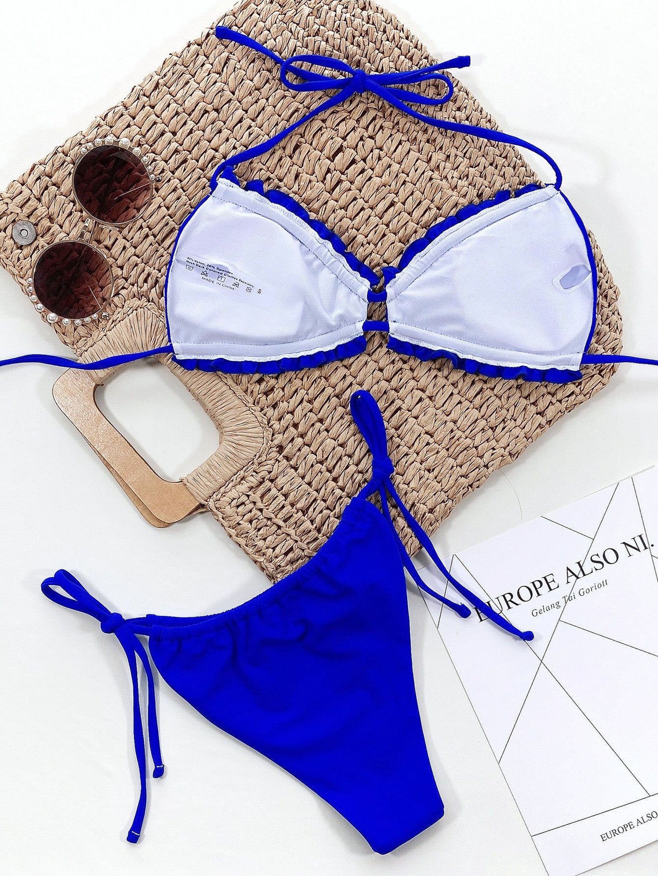 Frill Trill Halter Neck Bikini Set - Women’s Clothing & Accessories - Swimwear - 17 - 2024