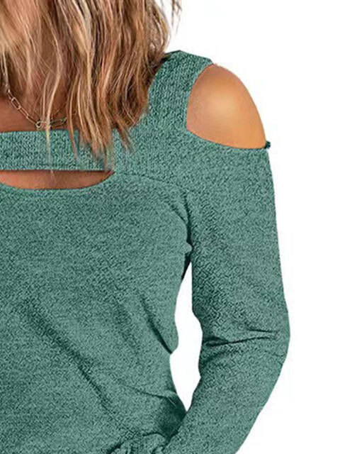 Full Size Cutout Cold Shoulder Blouse - Women’s Clothing & Accessories - Shirts & Tops - 11 - 2024