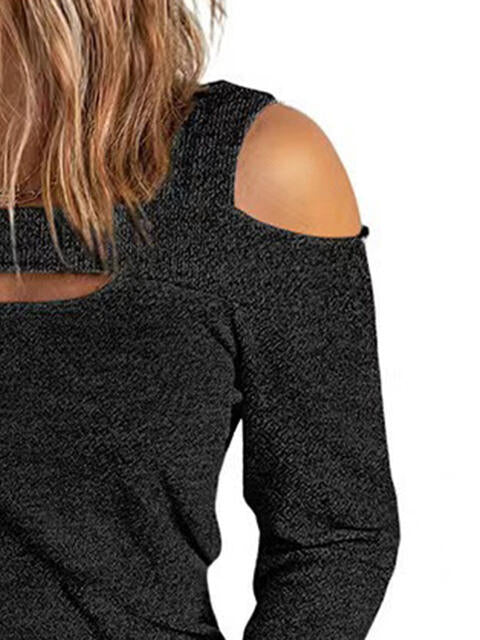 Full Size Cutout Cold Shoulder Blouse - Women’s Clothing & Accessories - Shirts & Tops - 18 - 2024