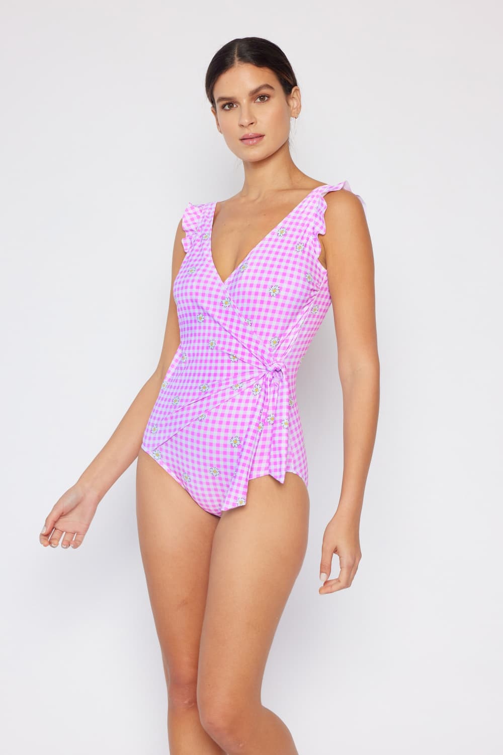 Full Size Float On Ruffle Faux Wrap One-Piece in Carnation Pink - Women’s Clothing & Accessories - Swimwear - 11 - 2024