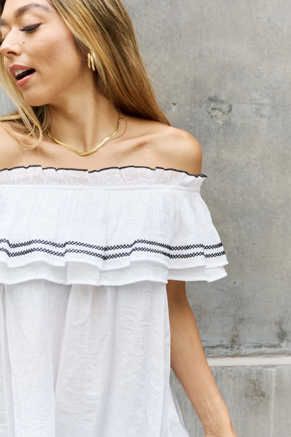 Full Size Off The Shoulder Ruffle Blouse - Women’s Clothing & Accessories - Shirts & Tops - 10 - 2024