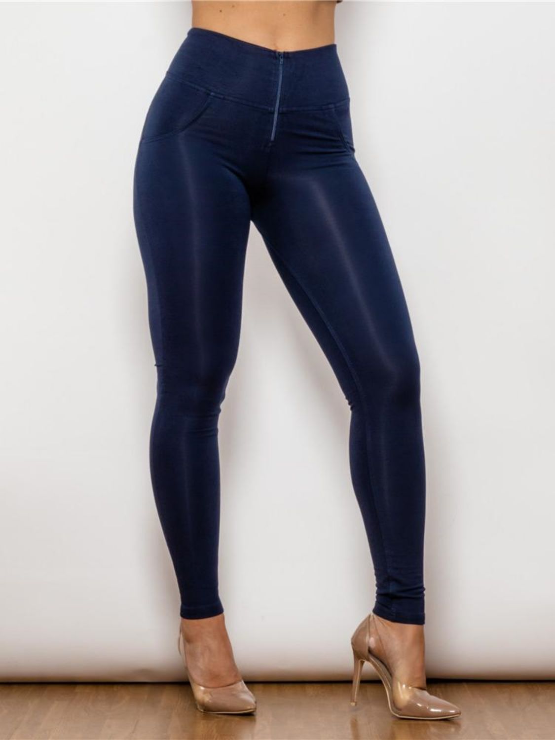 Full Size Zip Detail High Waist Leggings - Women’s Clothing & Accessories - Pants - 3 - 2024