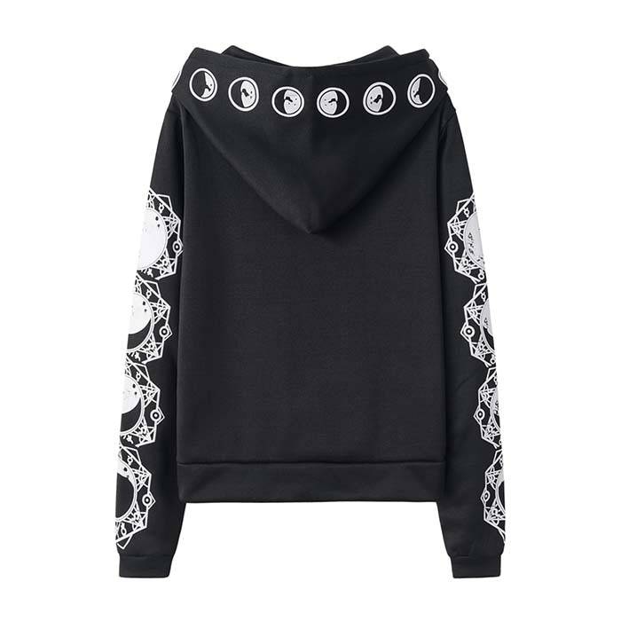 Goth Lunar Hoodie - Women’s Clothing & Accessories - Shirts & Tops - 12 - 2024