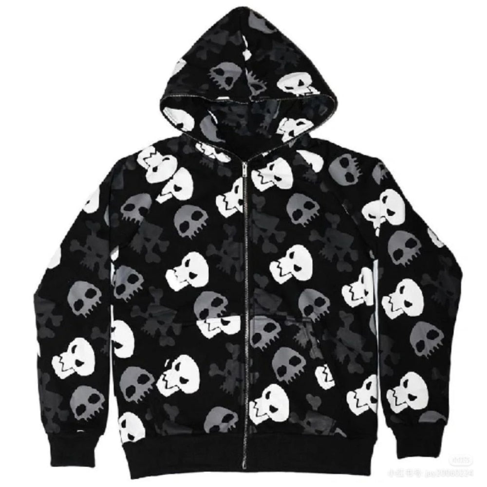 Gothic Punk Skull Hoodies - Women’s Clothing & Accessories - Shirts & Tops - 6 - 2024