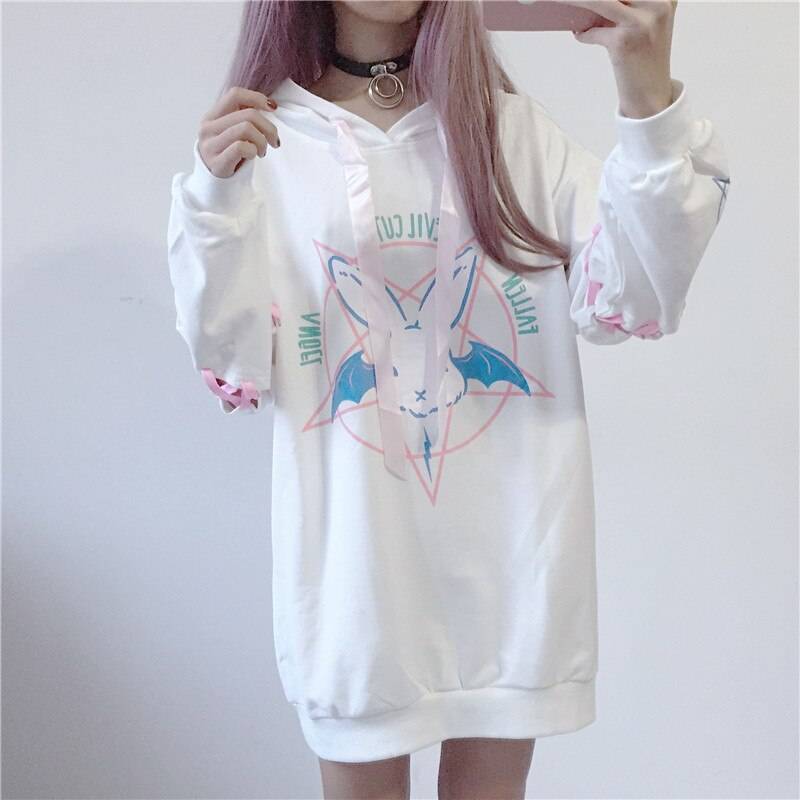 Harajuku Bunny Hoodie - Women’s Clothing & Accessories - Shirts & Tops - 10 - 2024