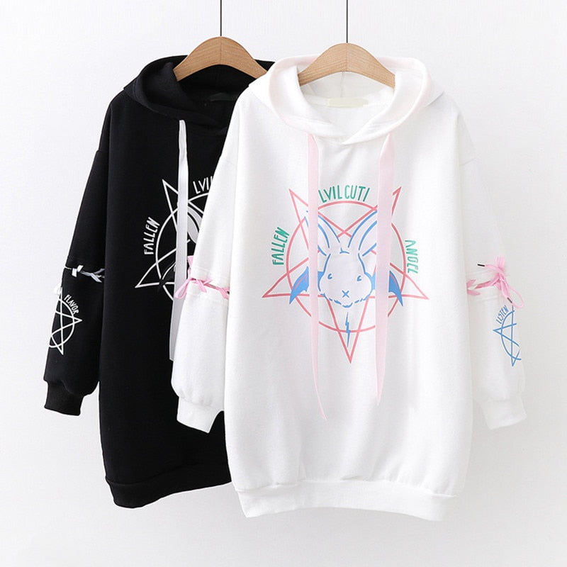 Harajuku Bunny Hoodie - Women’s Clothing & Accessories - Shirts & Tops - 5 - 2024