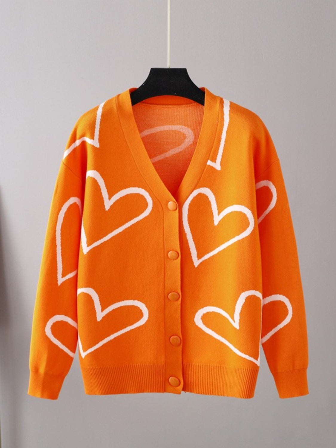 Heart Button Down Cardigan - Women’s Clothing & Accessories - Shirts & Tops - 9 - 2024