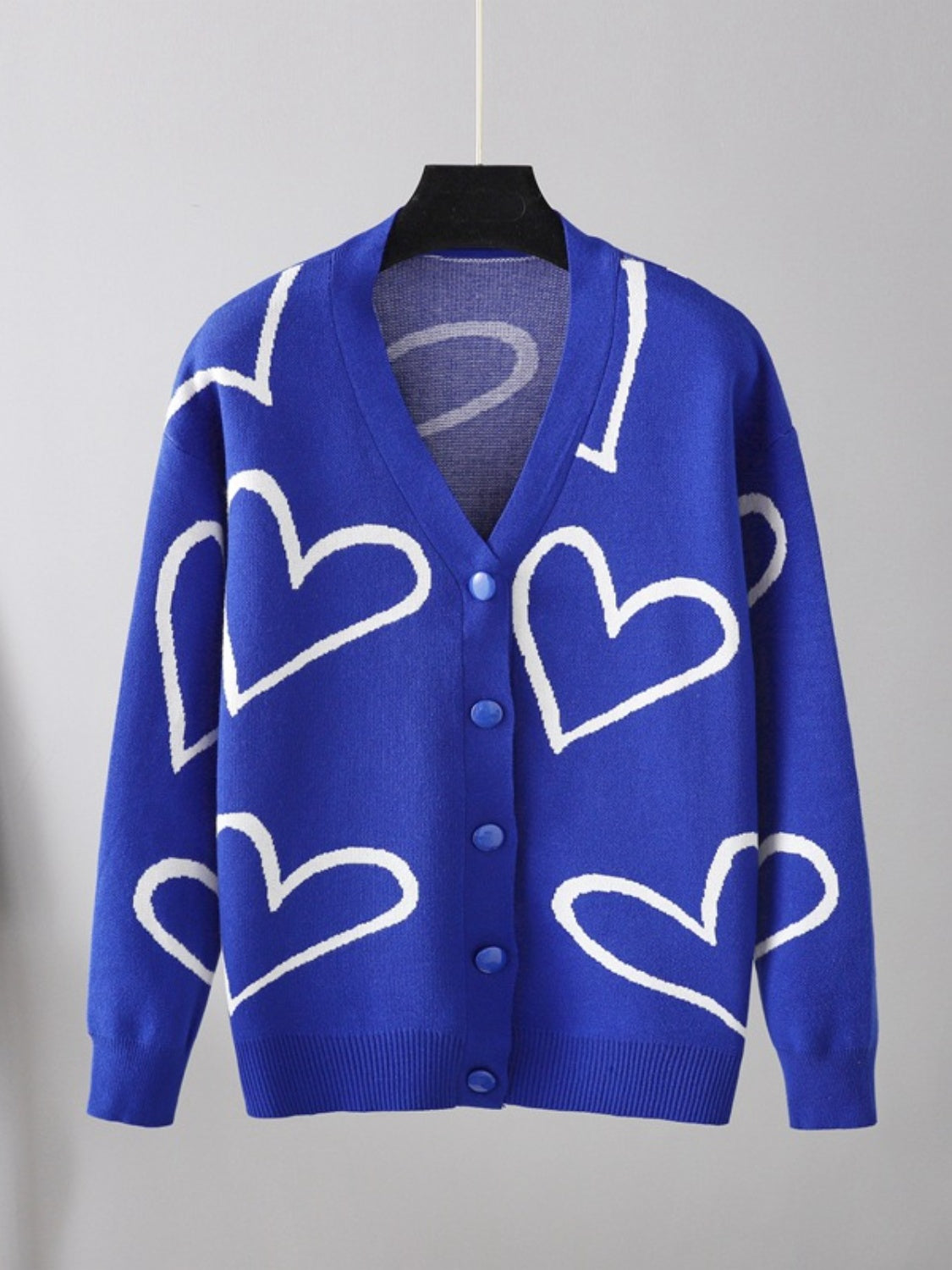 Heart Button Down Cardigan - Women’s Clothing & Accessories - Shirts & Tops - 15 - 2024