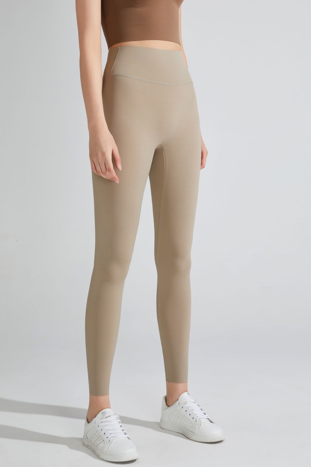 High Waist Breathable Sports Leggings - Light Brown / S - Women’s Clothing & Accessories - Pants - 10 - 2024