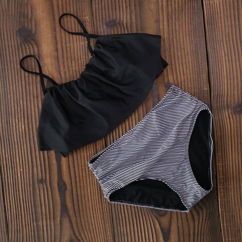 High Waist Halter Bikini Set - Black / XL - Women’s Clothing & Accessories - Skirts - 22 - 2024