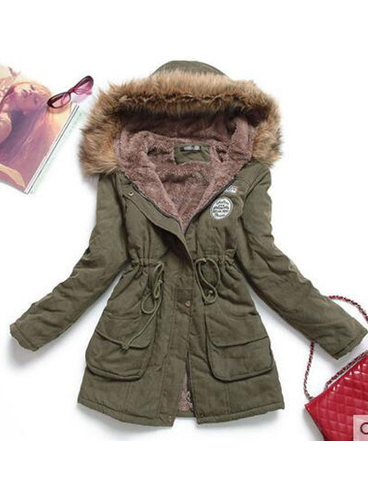 Women’s Hooded Thicken Winter Coat - Women’s Clothing & Accessories - Coats & Jackets - 2 - 2024