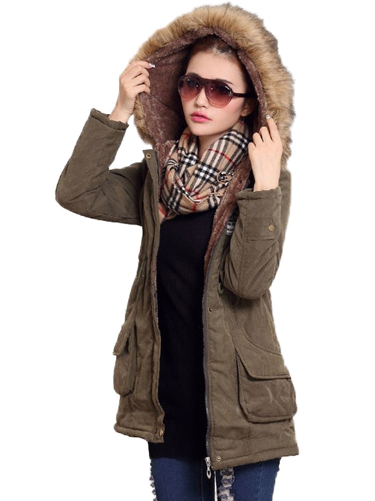 Women’s Hooded Thicken Winter Coat - Women’s Clothing & Accessories - Coats & Jackets - 5 - 2024