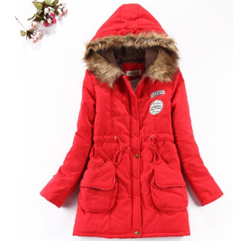 Women’s Hooded Thicken Winter Coat - Red / S - Women’s Clothing & Accessories - Coats & Jackets - 17 - 2024