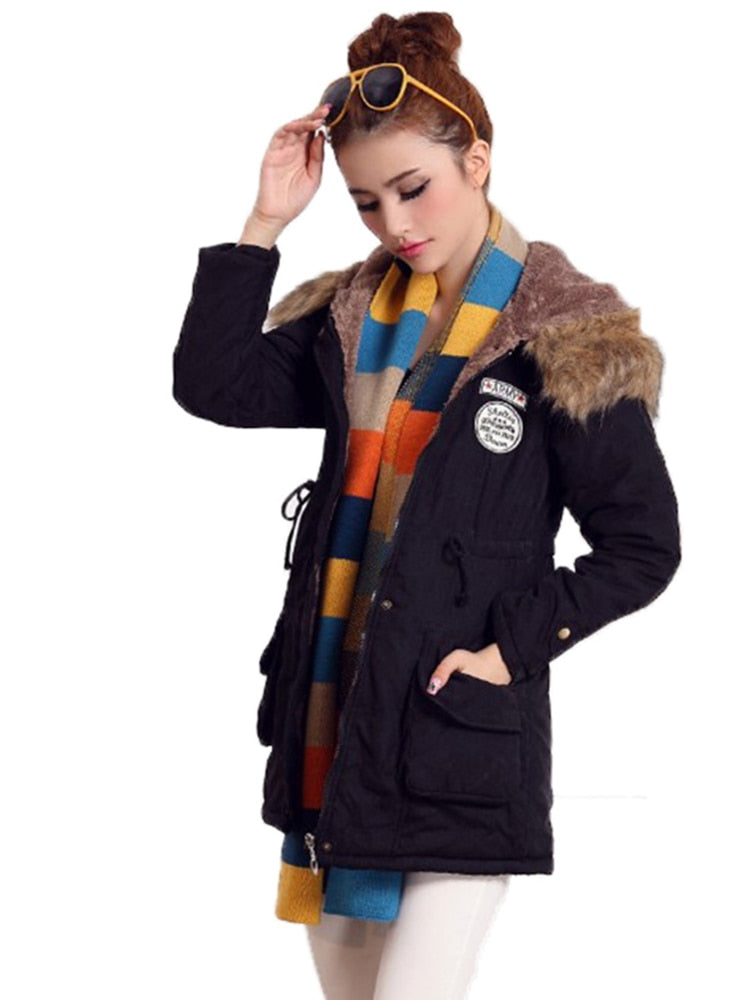 Women’s Hooded Thicken Winter Coat - Women’s Clothing & Accessories - Coats & Jackets - 6 - 2024