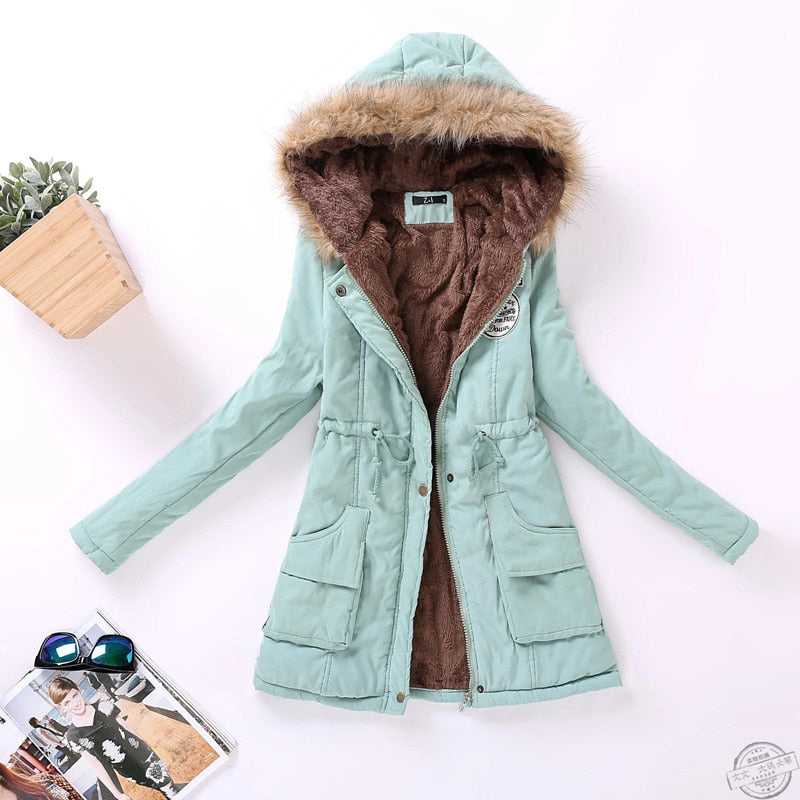 Women’s Hooded Thicken Winter Coat - Green / S - Women’s Clothing & Accessories - Coats & Jackets - 11 - 2024