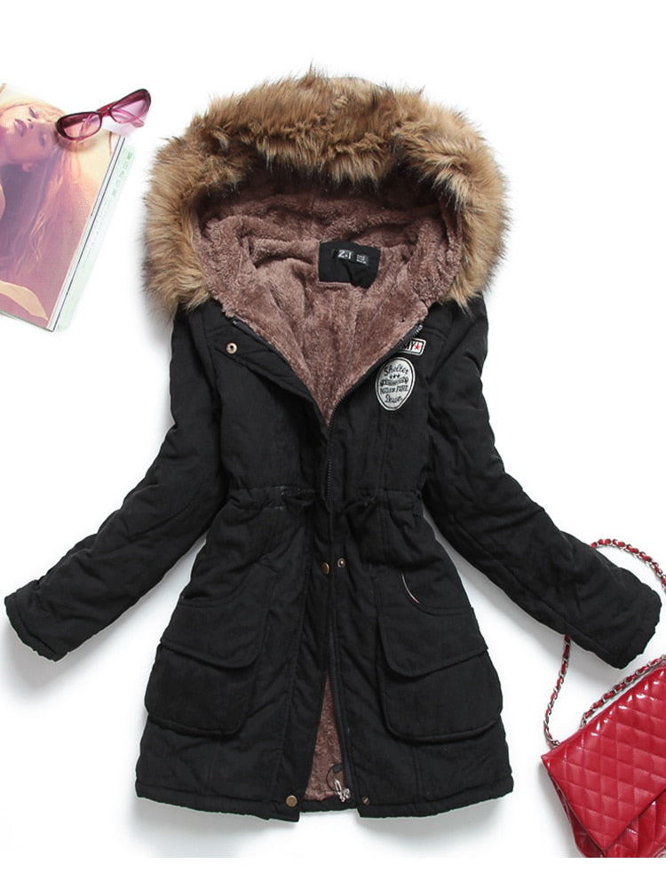 Women’s Hooded Thicken Winter Coat - Women’s Clothing & Accessories - Coats & Jackets - 1 - 2024