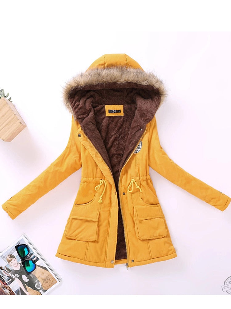 Women’s Hooded Thicken Winter Coat - Women’s Clothing & Accessories - Coats & Jackets - 3 - 2024