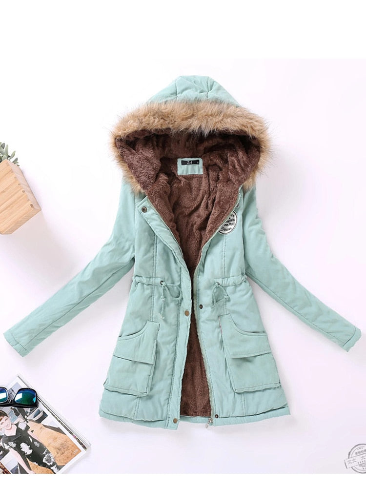 Women’s Hooded Thicken Winter Coat - Women’s Clothing & Accessories - Coats & Jackets - 4 - 2024