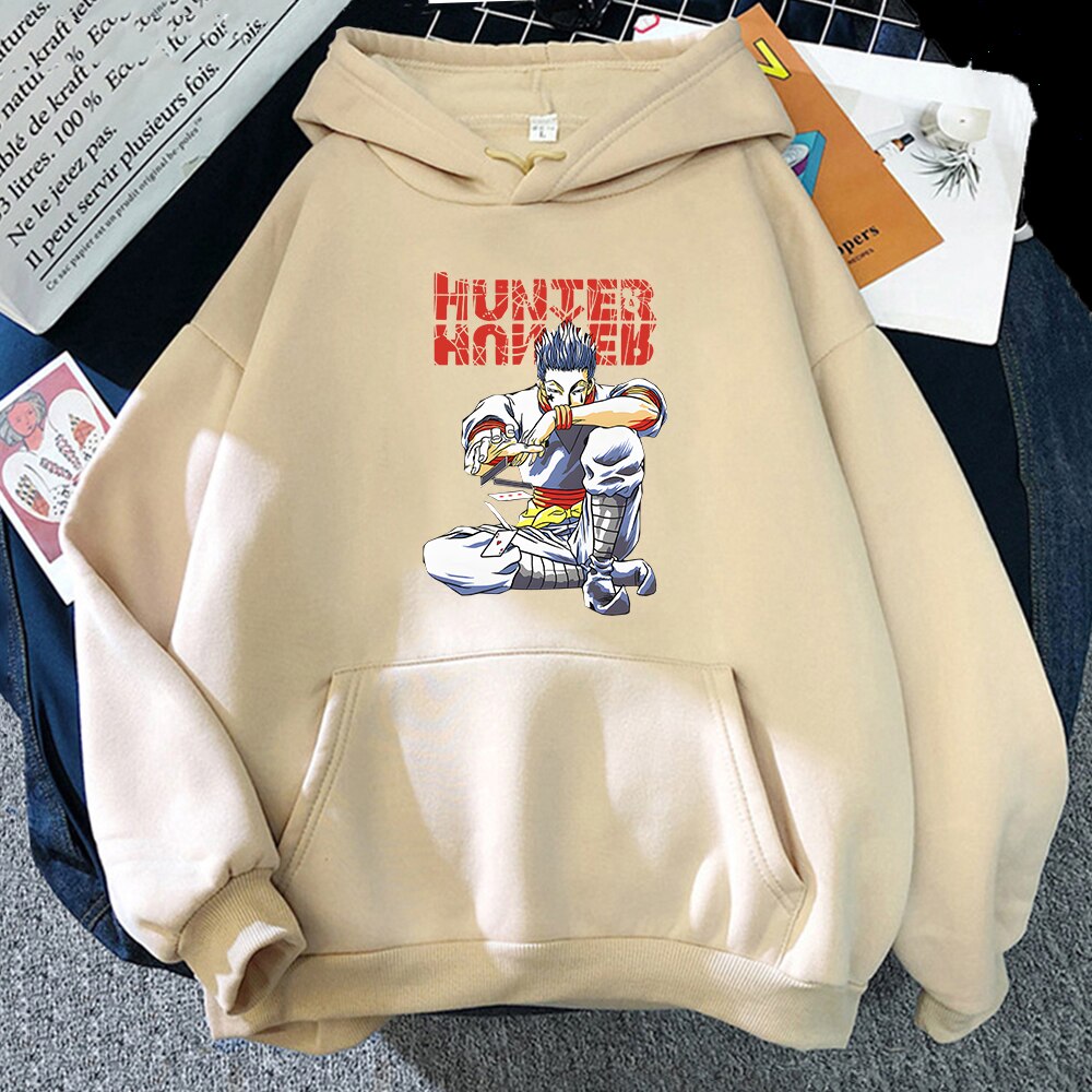 Hunter X Hunter Hoodies - Khaki 2 / L - Women’s Clothing & Accessories - Shirts & Tops - 15 - 2024