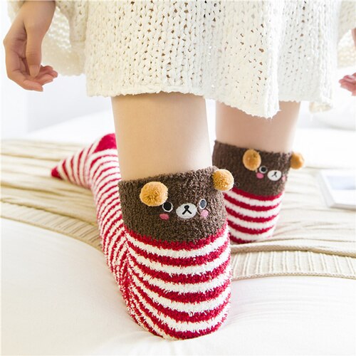 Japanese Mori Girl Animal Socks - relaxed bear / One Size - Women’s Clothing & Accessories - Shirts & Tops - 71 - 2024