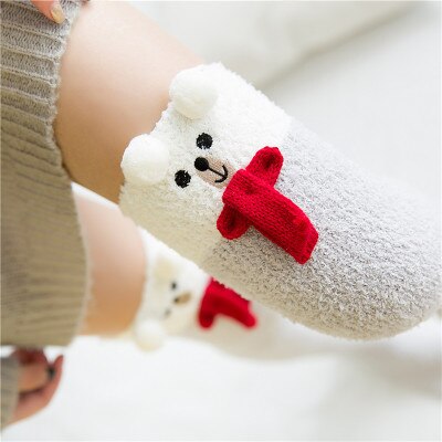 Japanese Mori Girl Animal Socks - Scarf bear / One Size - Women’s Clothing & Accessories - Shirts & Tops - 84 - 2024