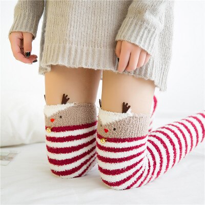 Japanese Mori Girl Animal Socks - Christmas deer / One Size - Women’s Clothing & Accessories - Shirts & Tops - 81 - 2024