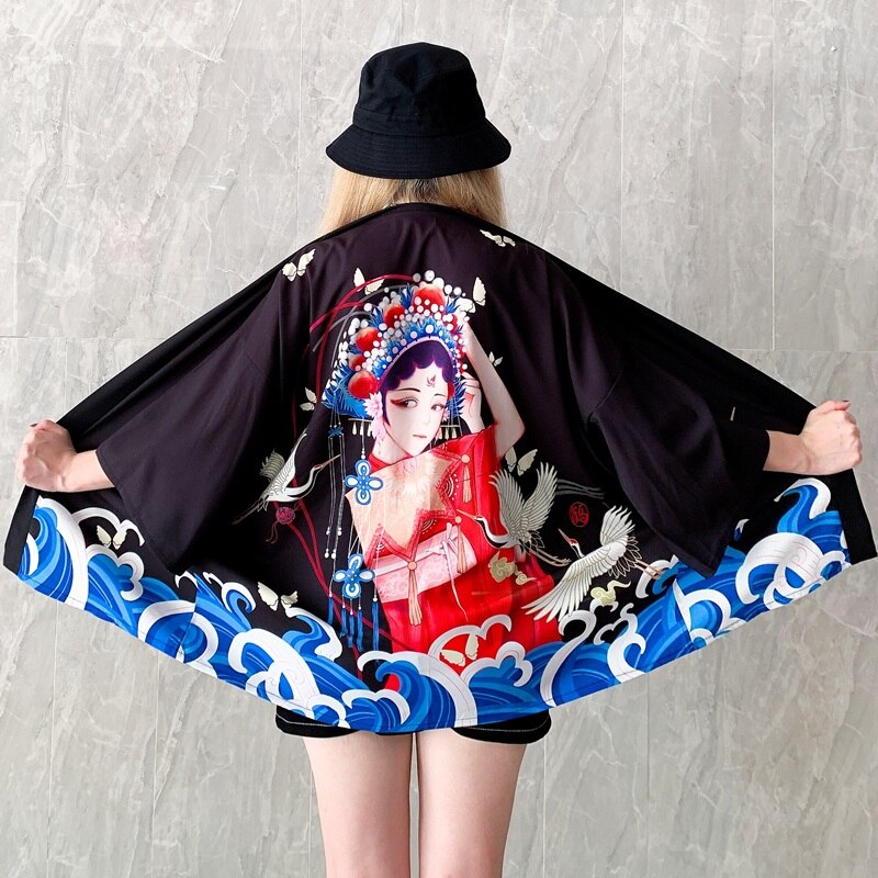 Japanese Print Kimonos - 11 / One Size - Women’s Clothing & Accessories - Kimonos - 15 - 2024