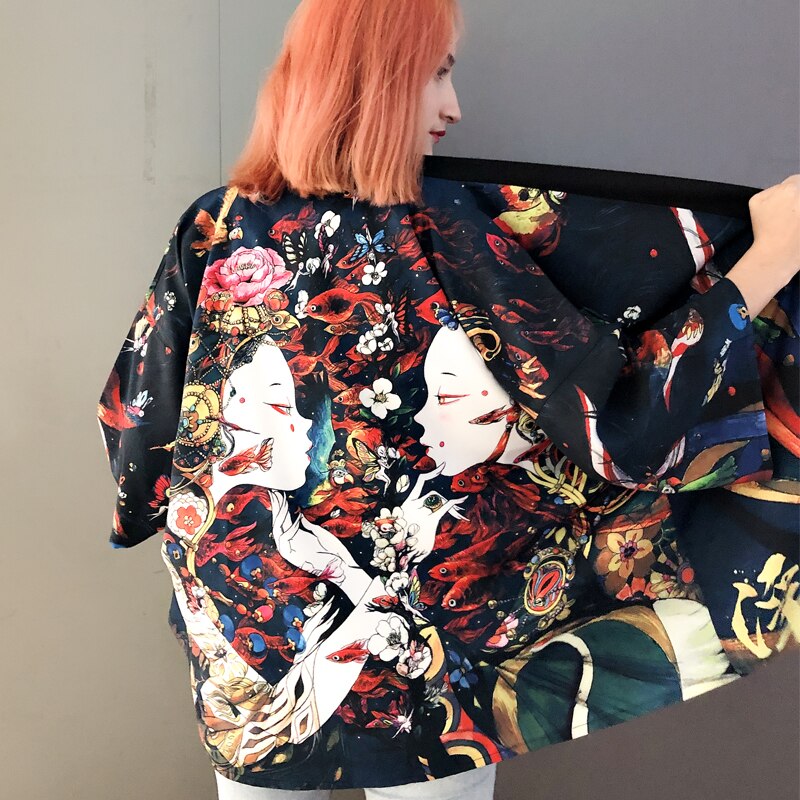 Japanese Print Kimonos - 6 / One Size - Women’s Clothing & Accessories - Kimonos - 20 - 2024