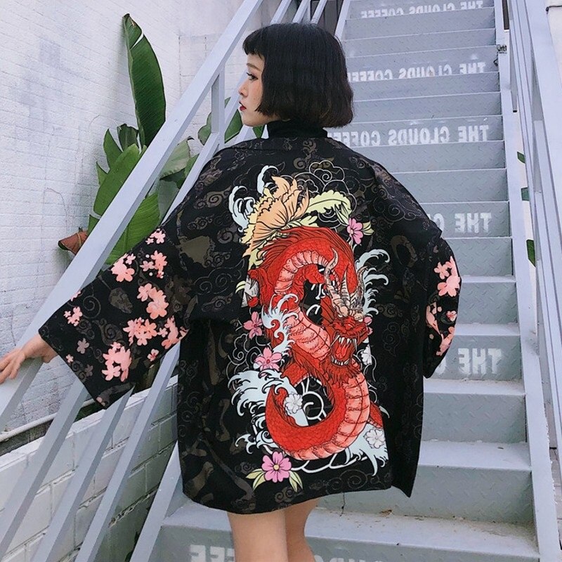 Japanese Print Kimonos - 8 / One Size - Women’s Clothing & Accessories - Kimonos - 18 - 2024