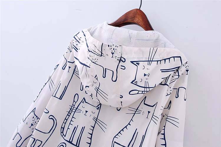 Kawaii Cat Printed Jacket - Women’s Clothing & Accessories - Clothing - 8 - 2024