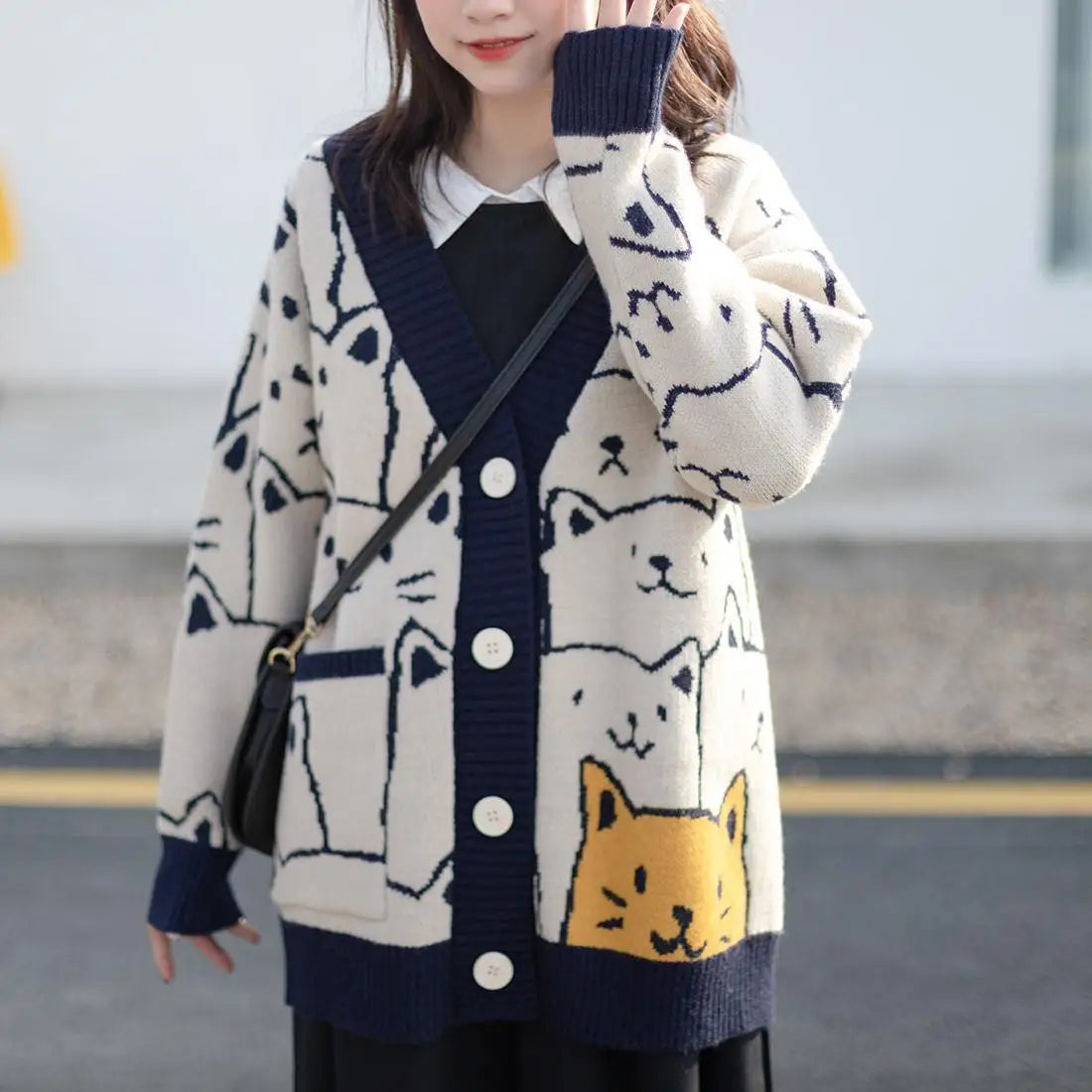 Kawaii Harajuku Neko Cat Style Cardigan - Women’s Clothing & Accessories - Shirts & Tops - 3 - 2024
