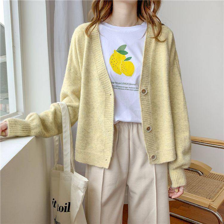 Kawaii Pastel Cardigan - Yellow / One Size - Women’s Clothing & Accessories - Coats & Jackets - 30 - 2024