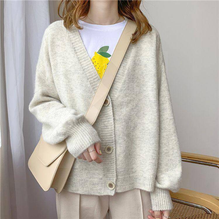 Kawaii Pastel Cardigan - Light Gray / One Size - Women’s Clothing & Accessories - Coats & Jackets - 31 - 2024