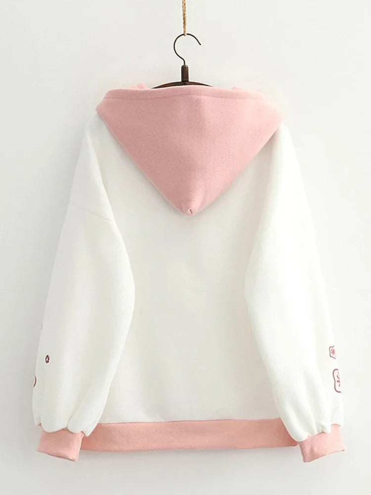 Kawaii Pastel Cherry Blossom Harajuku Hoodie - Women’s Clothing & Accessories - Outerwear - 3 - 2024
