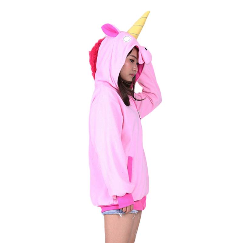 Kawaii Unicorn Plush Hoodie - Pink / L - Women’s Clothing & Accessories - Clothing - 6 - 2024