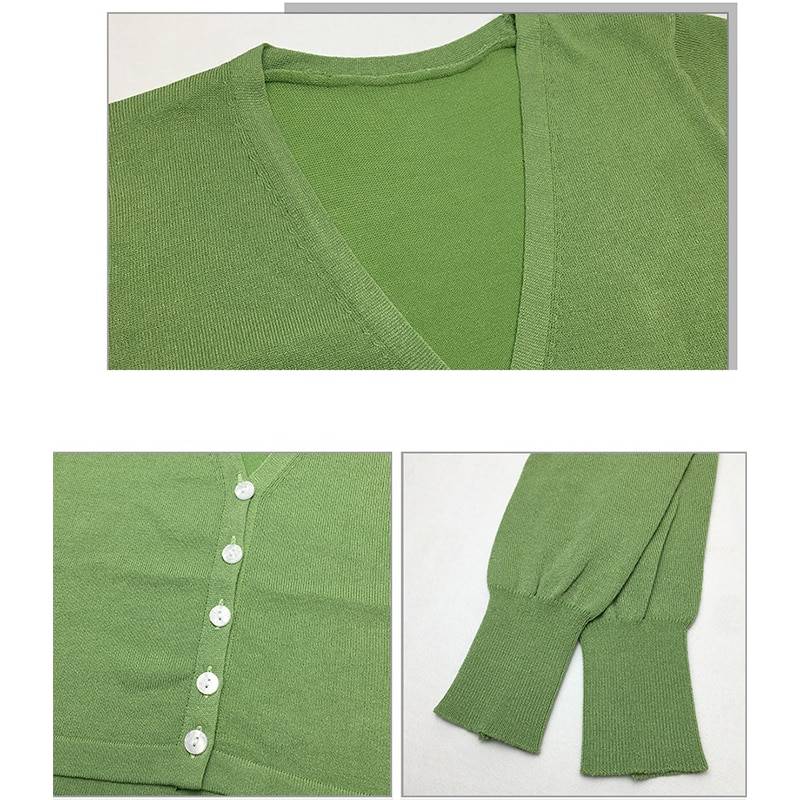 Women’s Knitted Cropped Cardigan - Women’s Clothing & Accessories - Shirts & Tops - 5 - 2024