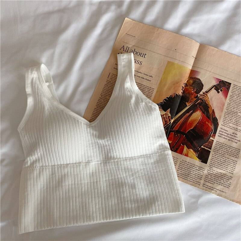 Women’s Knitted Tank Top - Nearest Warehouse / One Size / c white - Women’s Clothing & Accessories - Shirts & Tops