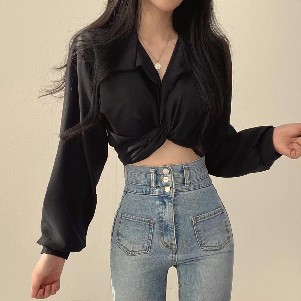 Korean Style Vintage Tunic - Black / XL / Nearest Warehouse - Women’s Clothing & Accessories - Shirts & Tops - 7 - 2024