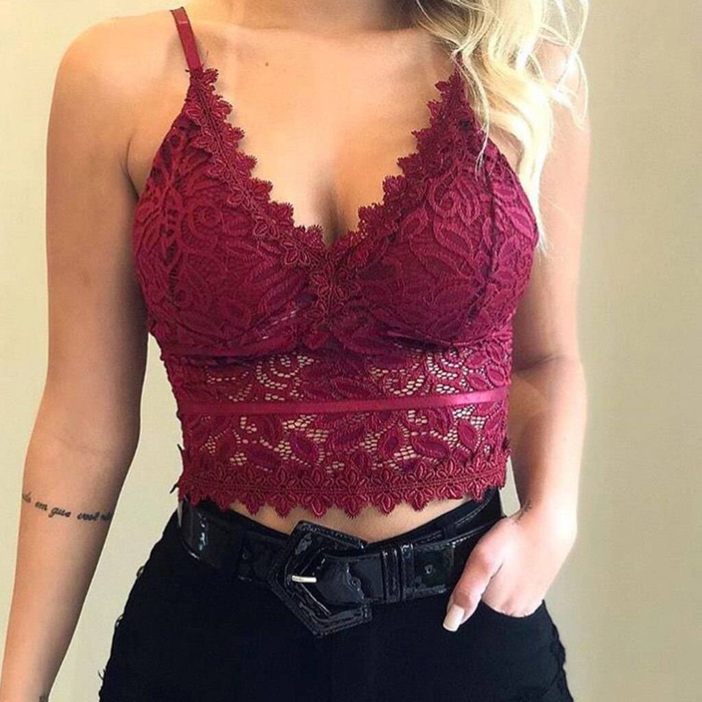 Lace Bralette Crop Top - Women’s Clothing & Accessories - Shirts & Tops - 1 - 2024