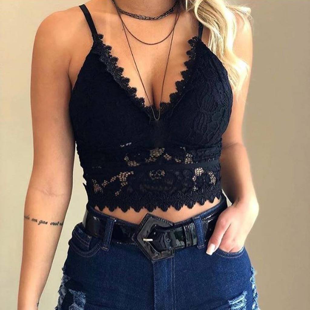 Lace Bralette Crop Top - Women’s Clothing & Accessories - Shirts & Tops - 8 - 2024