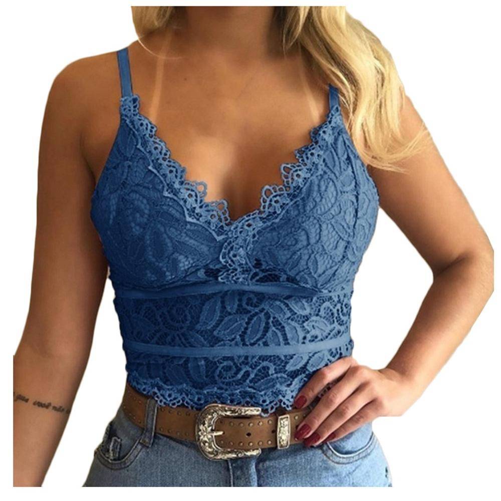 Lace Bralette Crop Top - Navy Blue / M / united-states - Women’s Clothing & Accessories - Shirts & Tops - 17 - 2024