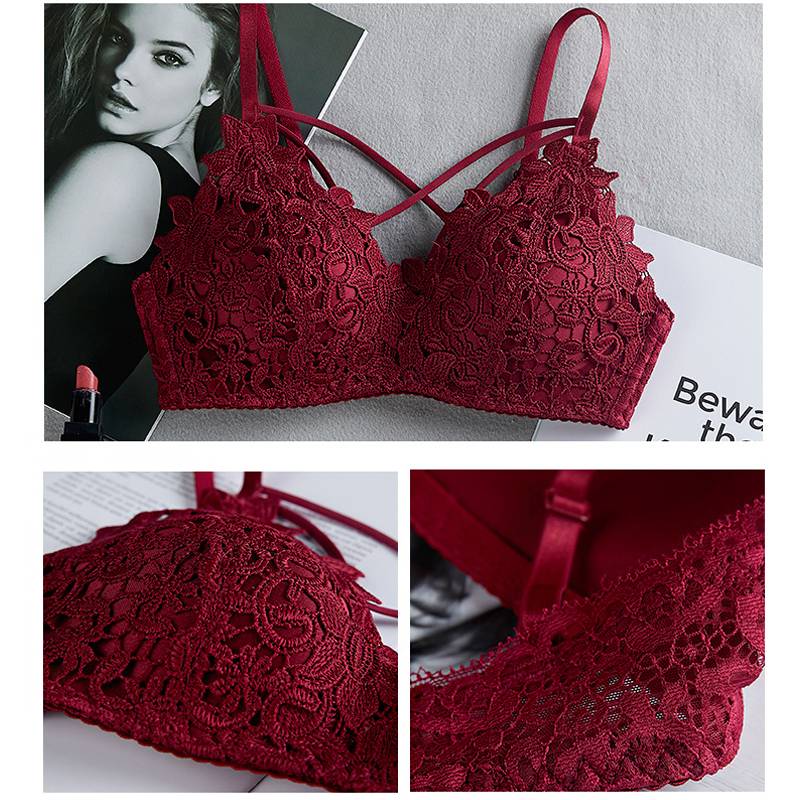 Lace Push Up Bralette - Women’s Clothing & Accessories - Bras - 10 - 2024