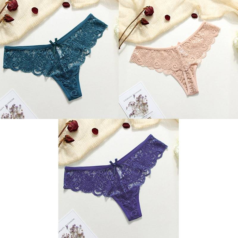 Lace Thongs - 3 Piece - 3 / S / China - Women’s Clothing & Accessories - Pants - 12 - 2024