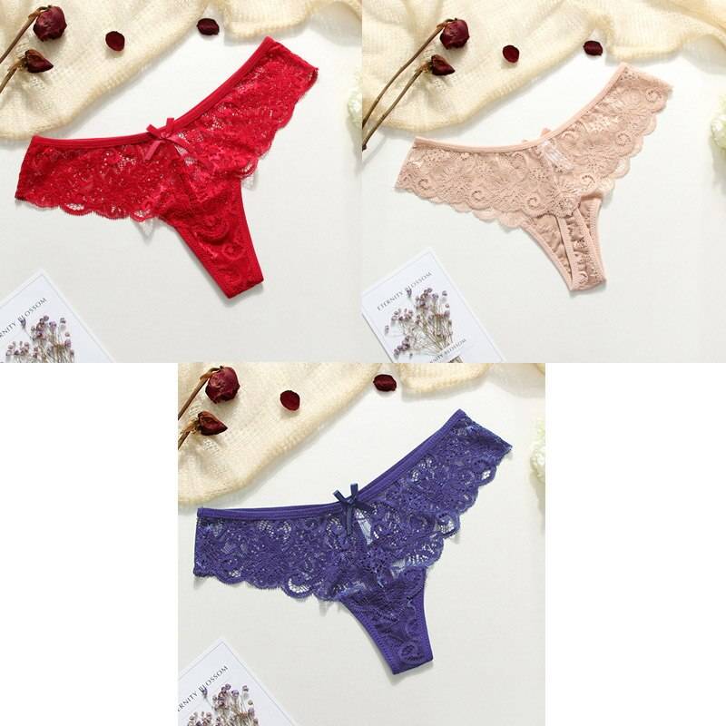 Lace Thongs - 3 Piece - 4 / S / China - Women’s Clothing & Accessories - Pants - 13 - 2024
