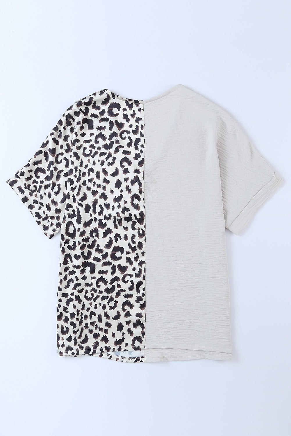 Leopard Color Block V-Neck Blouse - Women’s Clothing & Accessories - Shirts & Tops - 8 - 2024