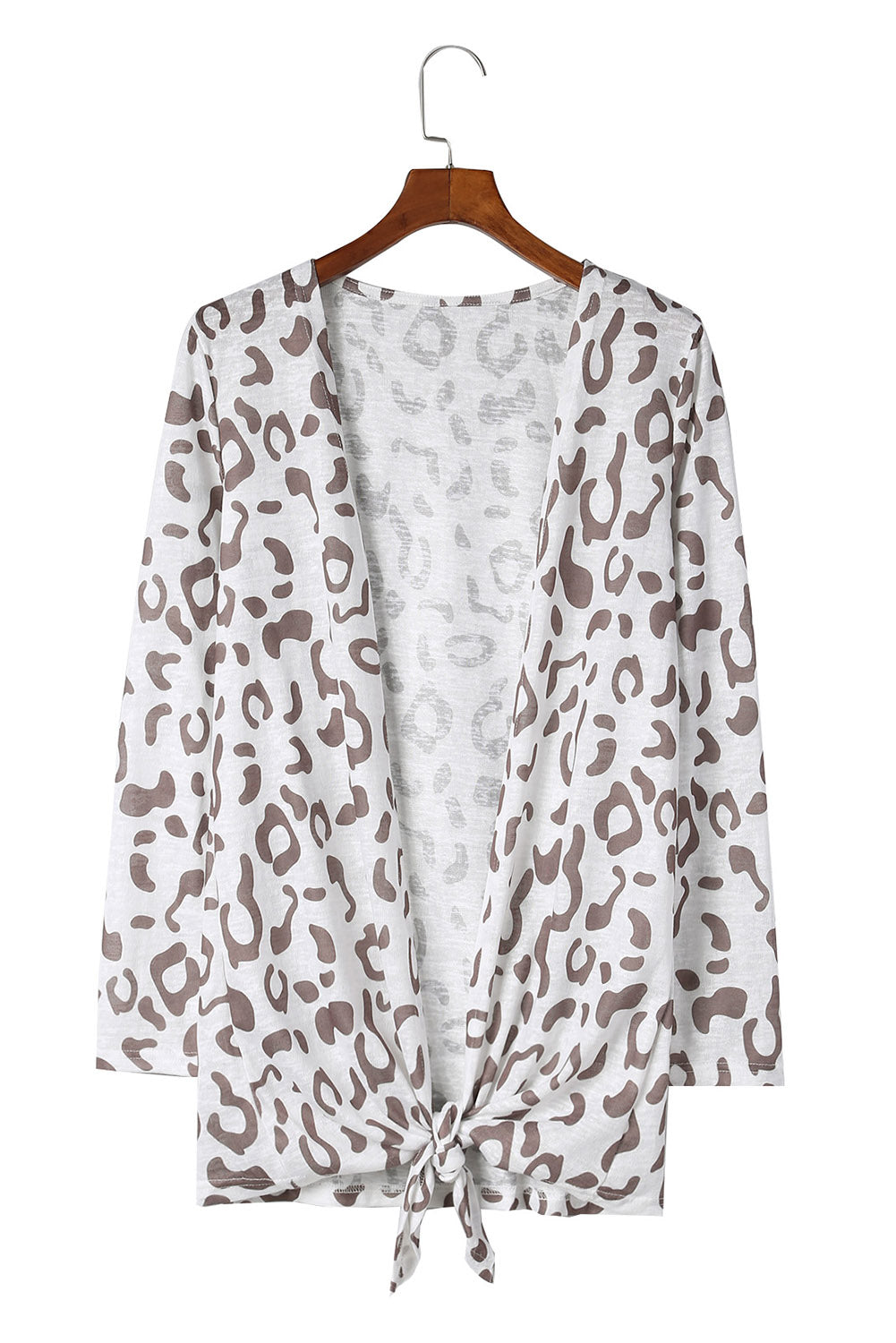 Leopard Long-Sleeve Open Front Cardigan - Women’s Clothing & Accessories - Dresses - 11 - 2024