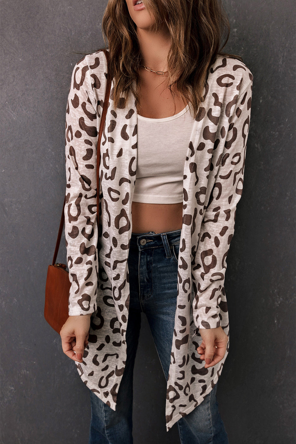 Leopard Long-Sleeve Open Front Cardigan - Women’s Clothing & Accessories - Dresses - 3 - 2024